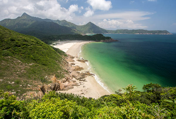 Ham Tin Wan beach, from the MacLehose Trail, Hong Kong