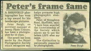Sheffield Star LRPS story